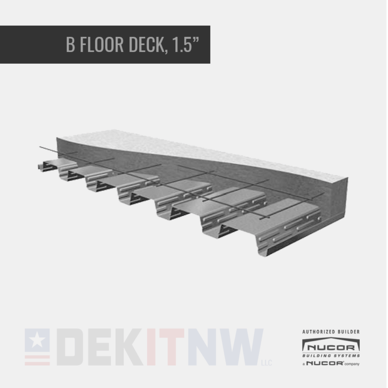 B Formlok® 1.5" Floor Deck - DekItNw