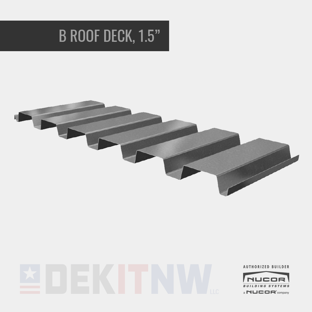 B Roof Deck 1.5", HSB®36 | DekItNw